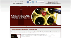 Desktop Screenshot of cumberlandwineandspirits.com